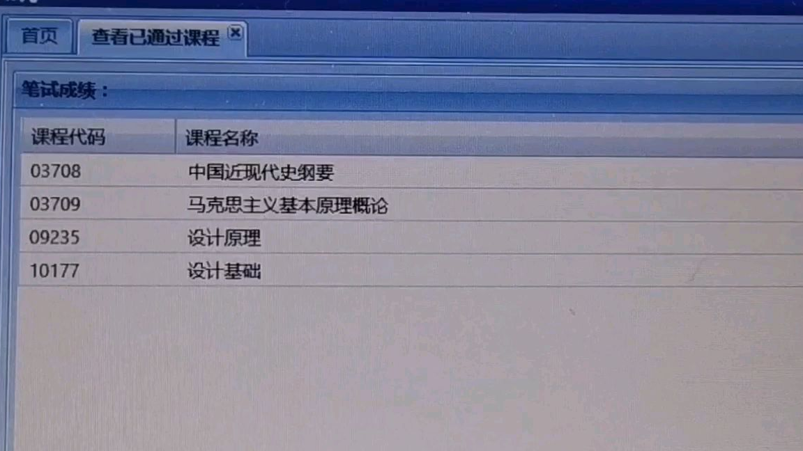 考试通过了